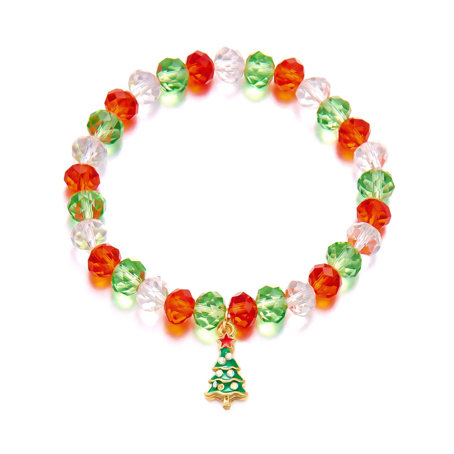 Creative Christmas Design Beaded Ornament Suit Bracelets