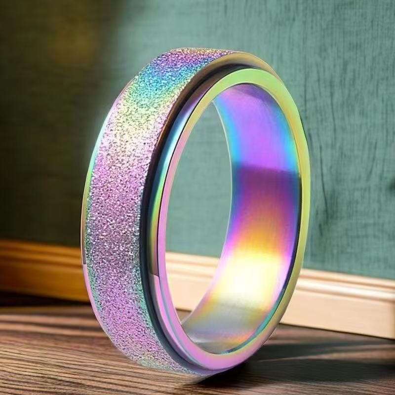 Men's Stainless Steel Chain Niche Trendy Titanium Rings