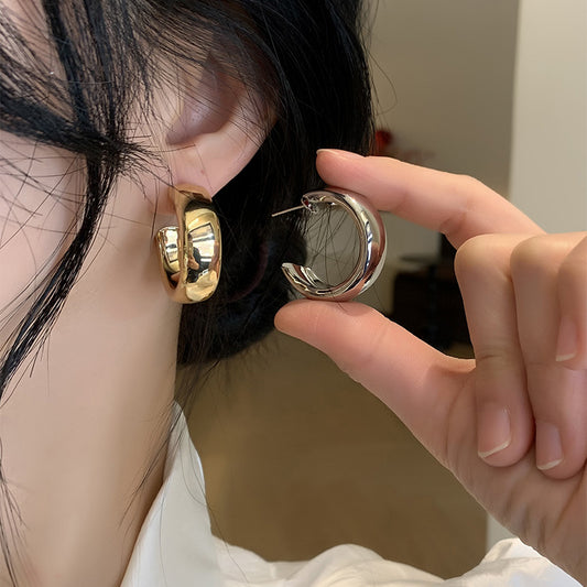 Women's Metal Cold Style High Sense Light Luxury Minority Ear Earrings