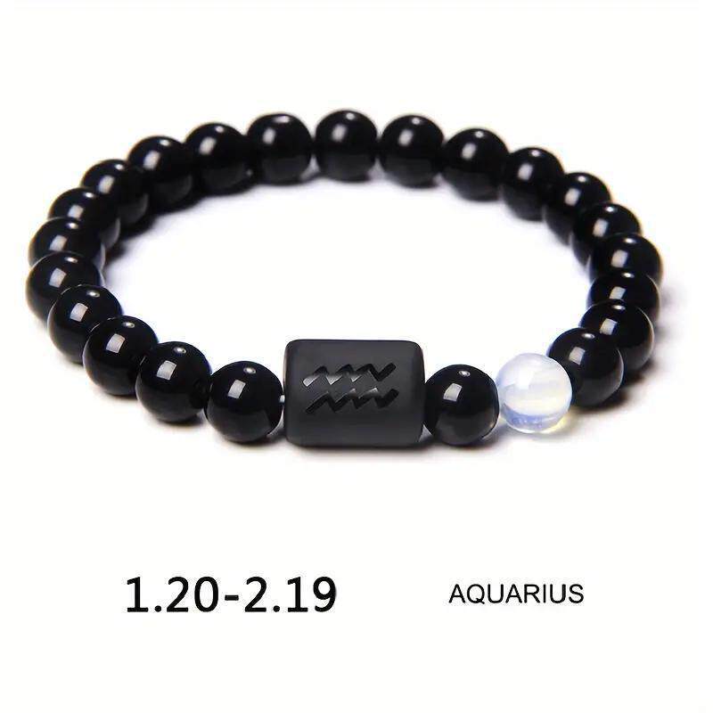 Xi Twee Constellation Elastic Tigereye Agate Bracelet