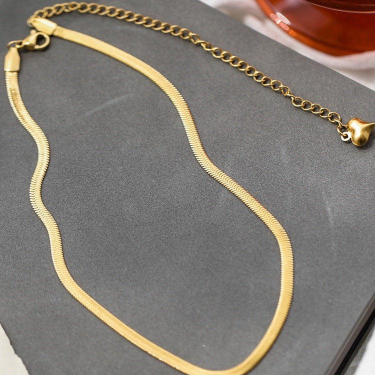 Women's Minority Gold Design High-grade Snake Bones Necklaces