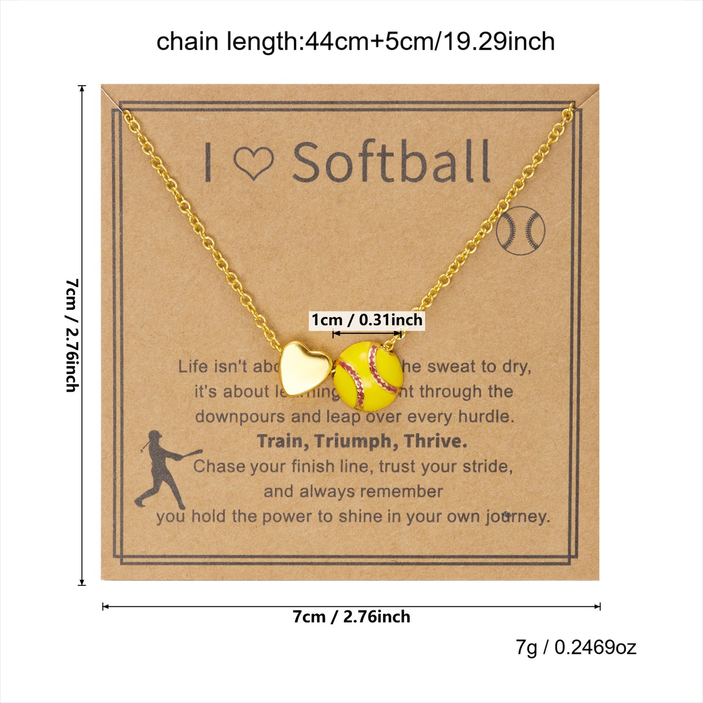 Sports Style Alloy Love Basketball Volleyball Everyday Joker Necklaces