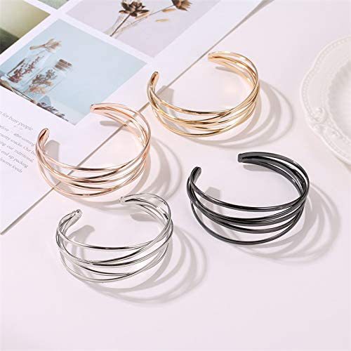 Slouchy Metal Opening Hollow Retro Bangle Bracelets