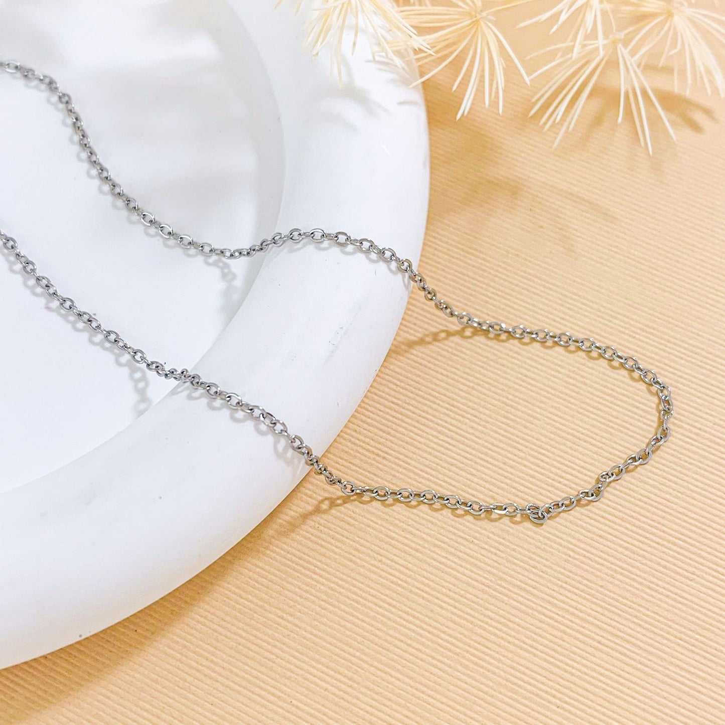 Women's Summer Simple Pure Niche Design Titanium Steel Necklaces