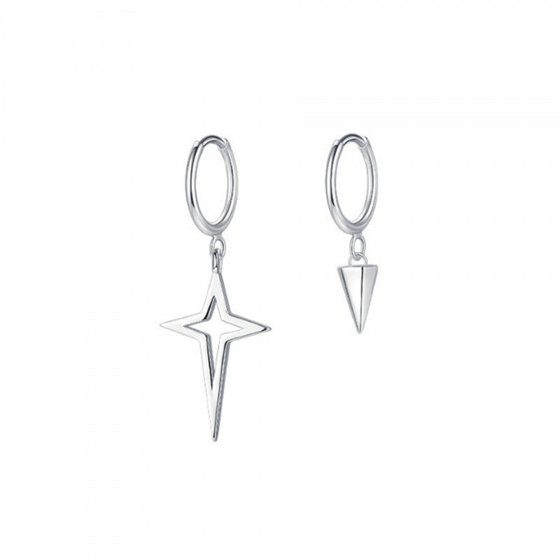 Women's Asymmetric Ear Simple Niche Clip Rings
