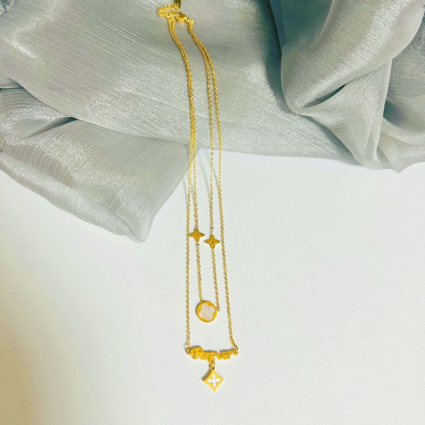 Full Body Titanium Steel Elegant Collection Gold Necklaces