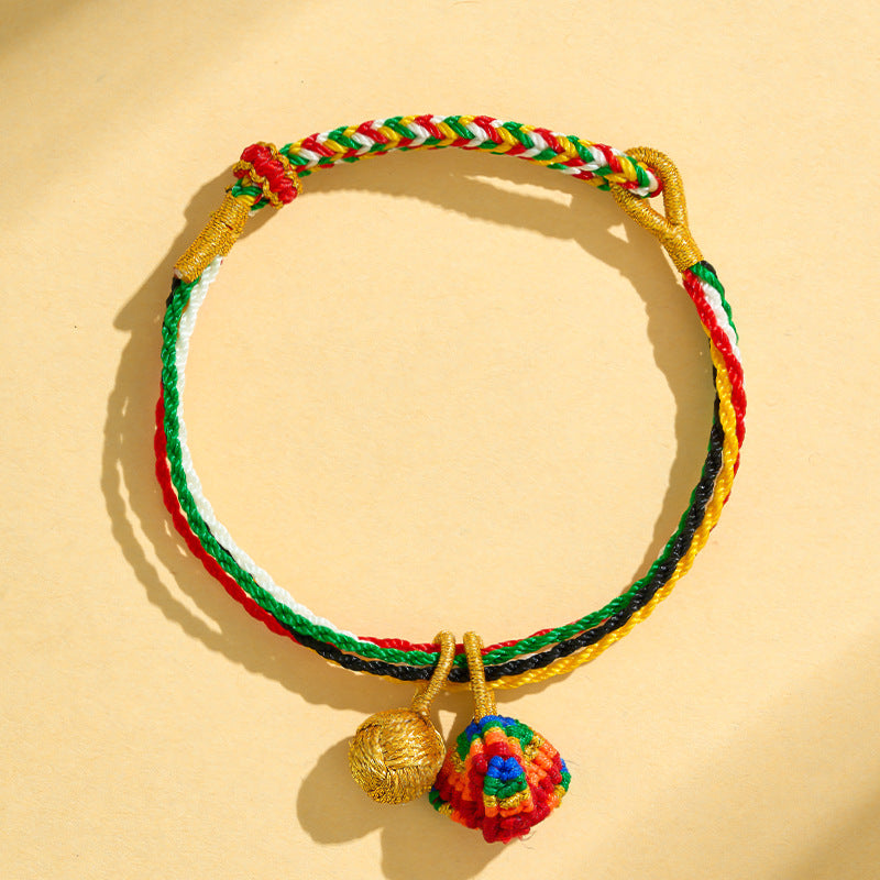 Children's Dragon Boat Festival Colorful Rope Hand-woven Small Bracelets