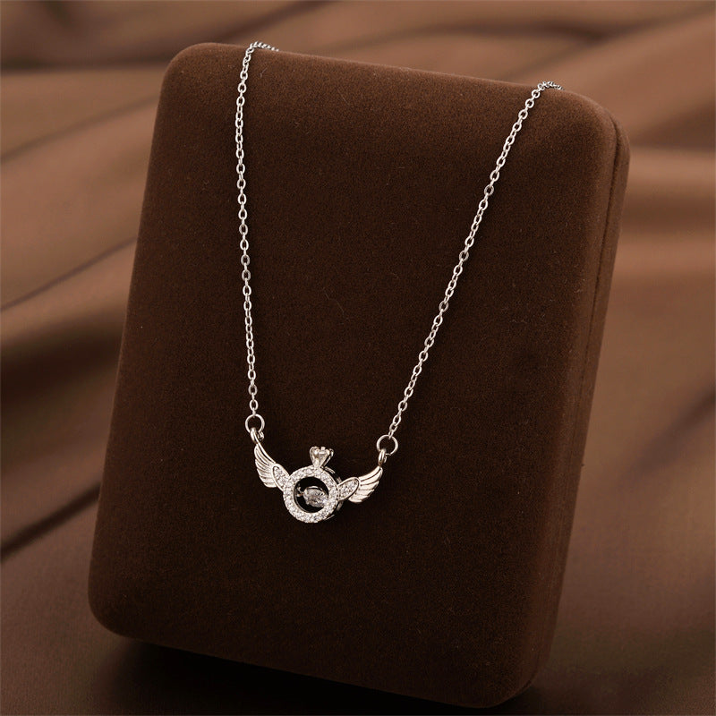 Titanium Steel Female Niche Simple Temperament Clavicle Pendants