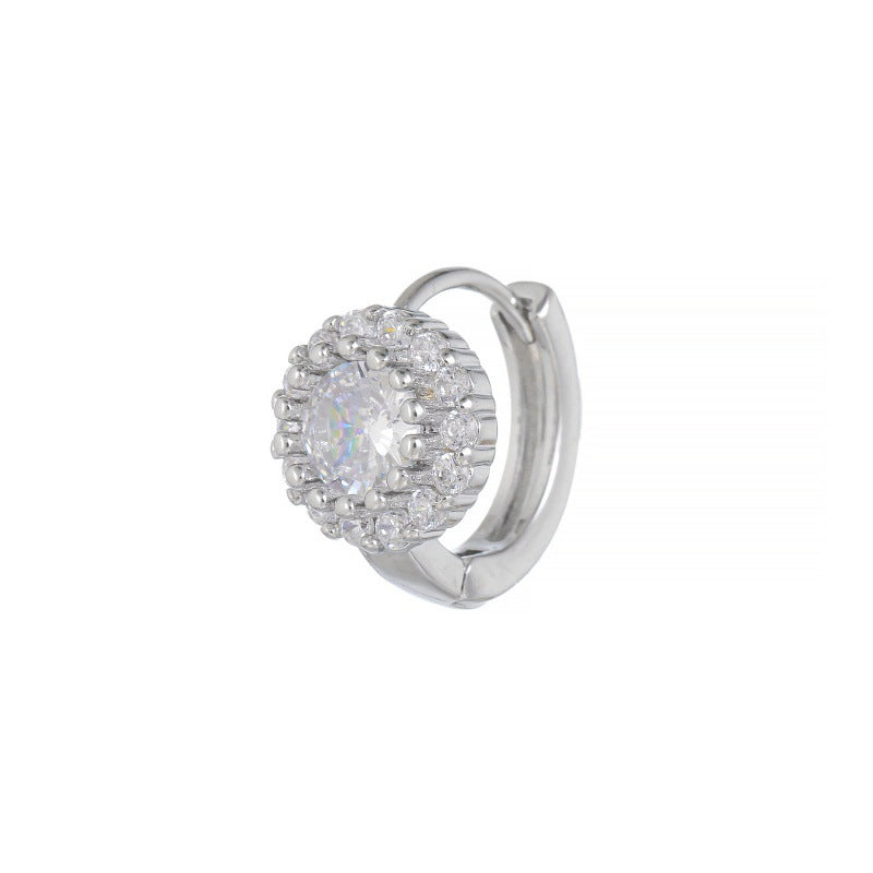 Micro Inlaid Zircon Clip Female Creative Rings
