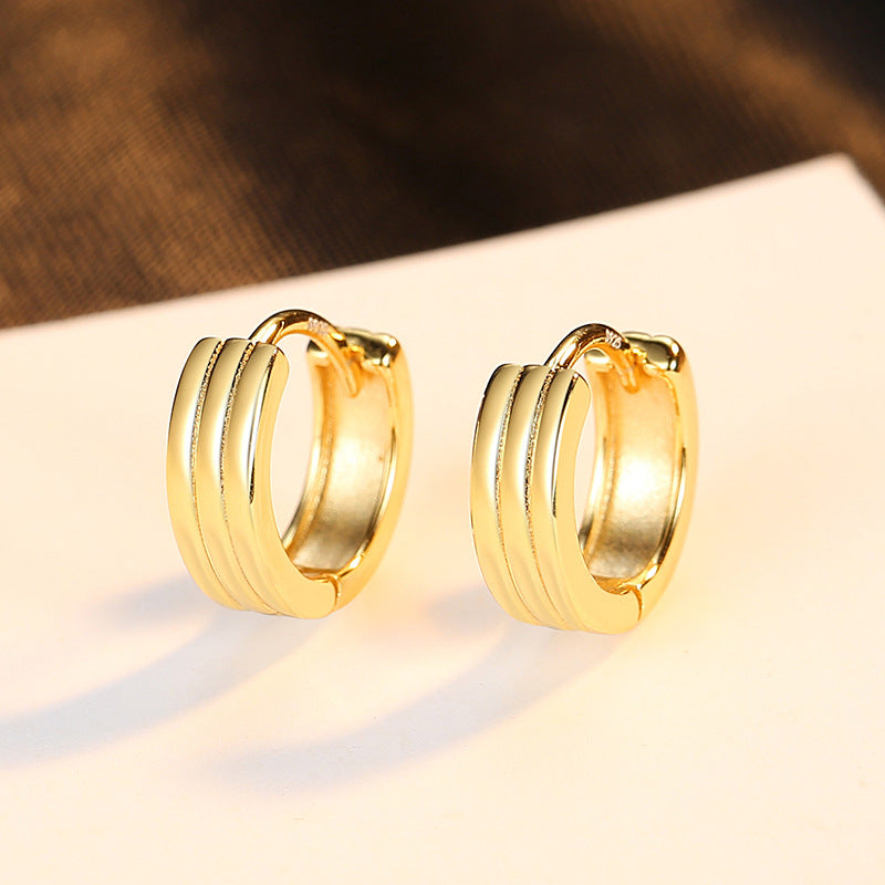Simple Clip Sier Female Niche Graceful Ear Buckle