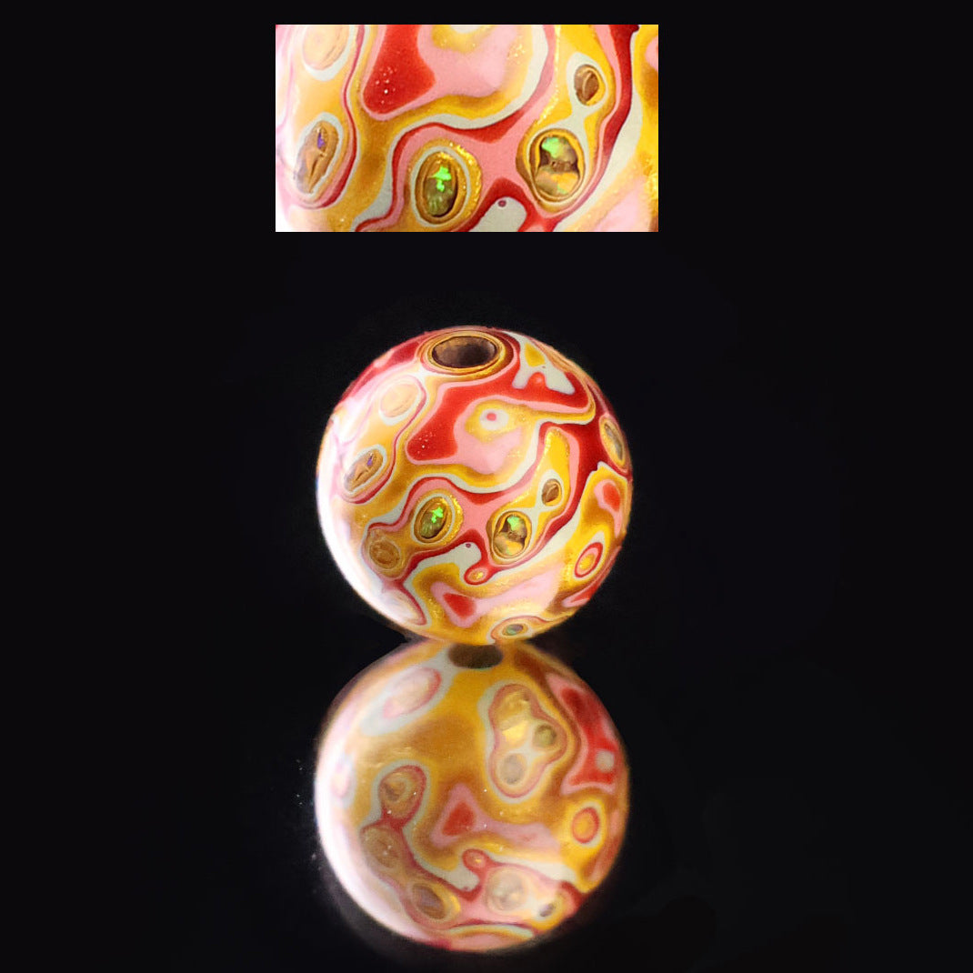 Paint Beads Opal Loose Wooden Beaded Rosewood Embryo Single Bracelets
