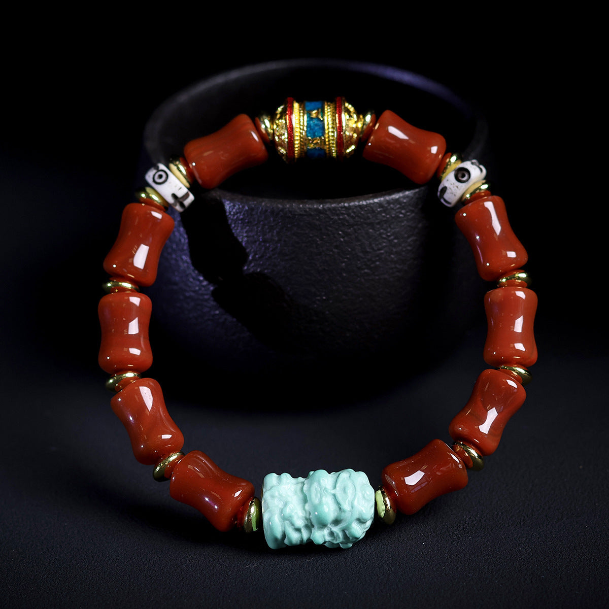 Sen Southern Red Agate Bodhi Tibet Bracelets