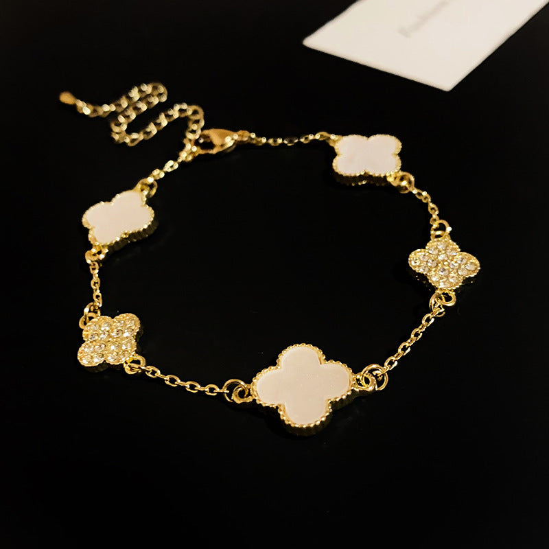 Diamond Acetate Flower Korean Sweet Elegant Bracelets