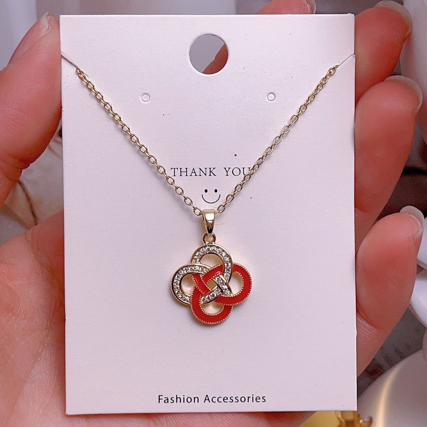 Women's Fashion Simple Love Design Light Luxury Necklace