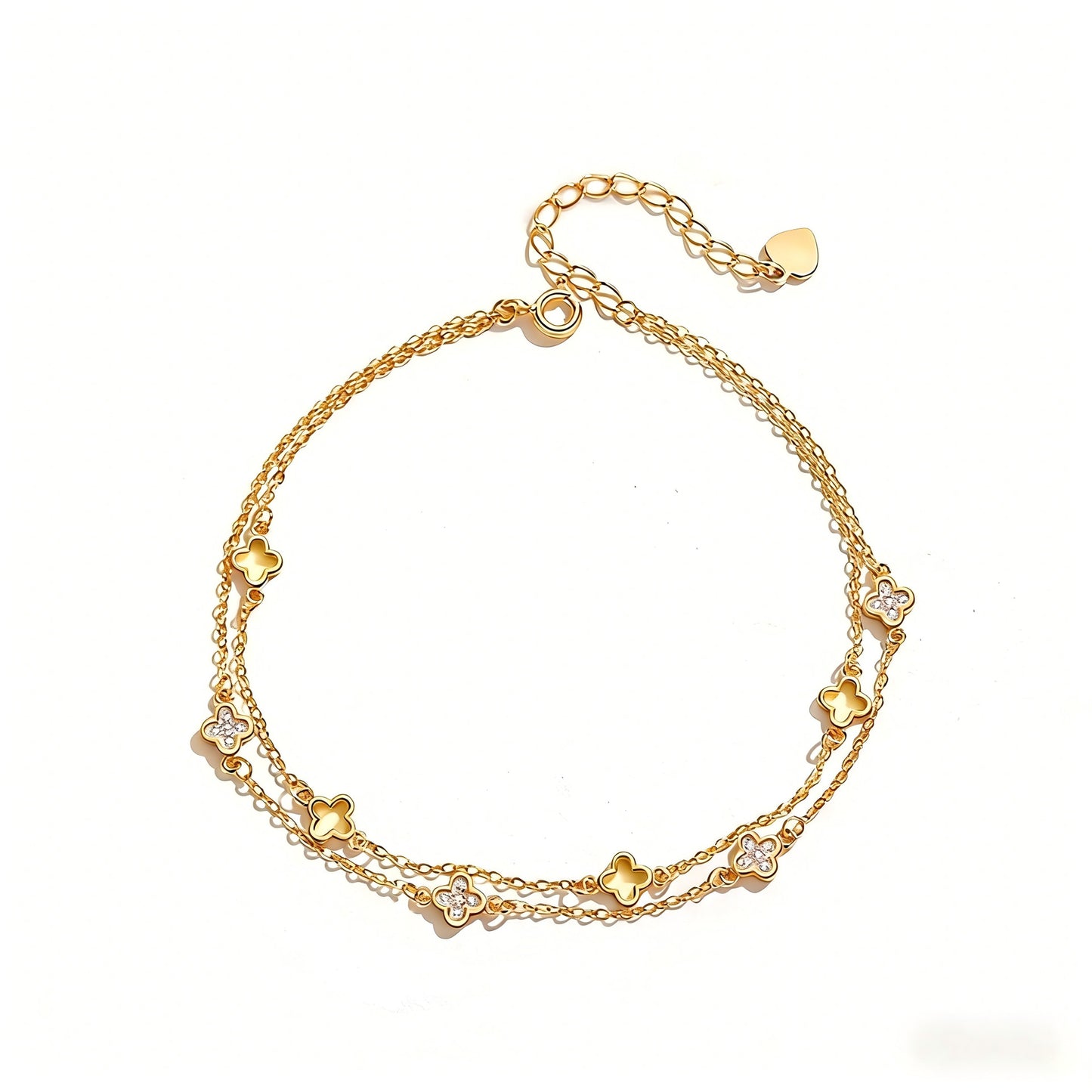Women's Four-leaf Clover Popular Fashion Simple Style Bracelet