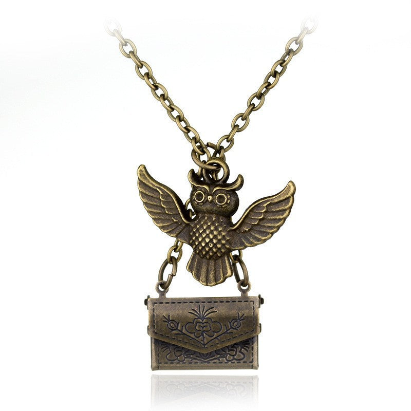 Television Magic Academy Chateau Death Creative Flying Bird Necklace