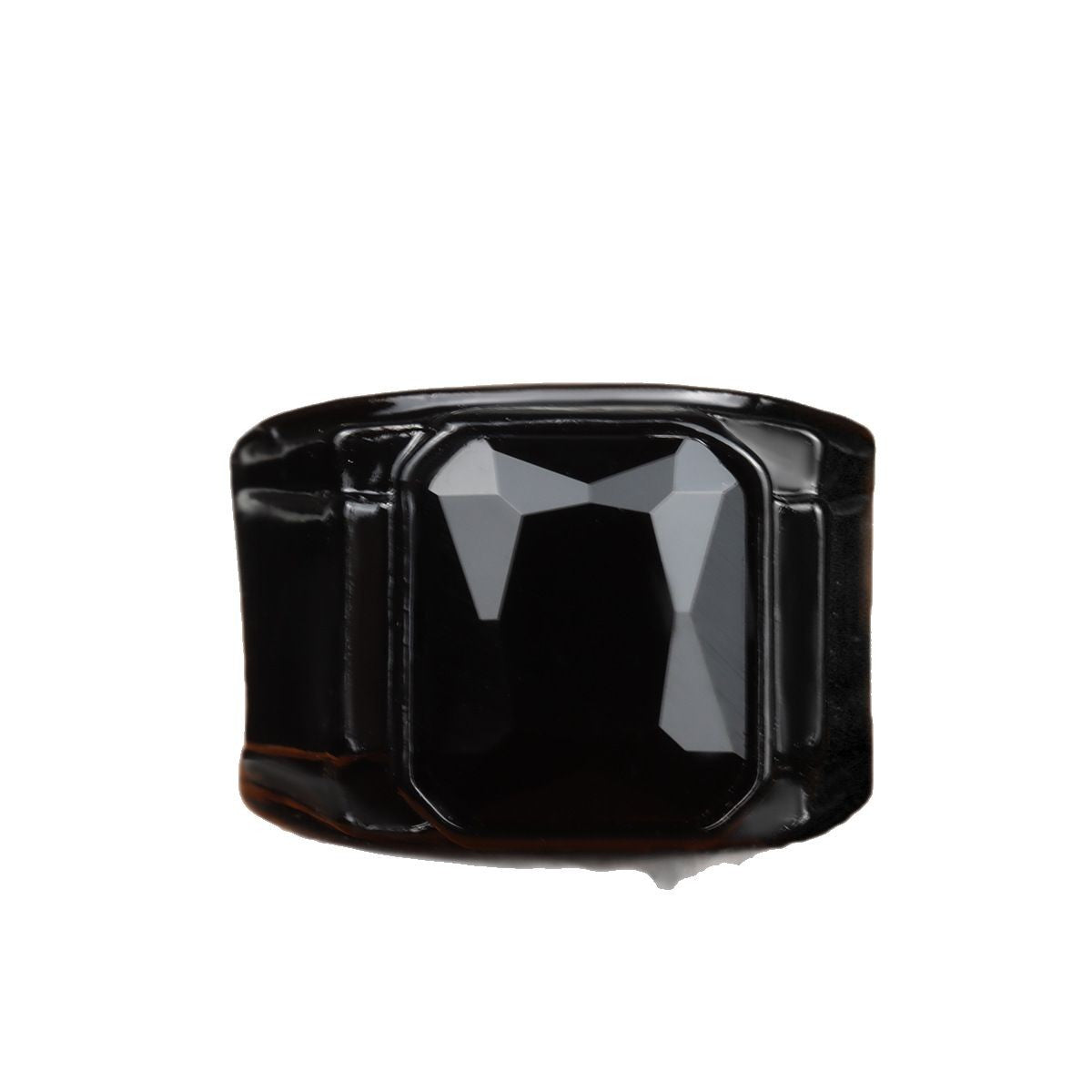 Men's Vintage Black Ruby Fashion Punk Hip Rings