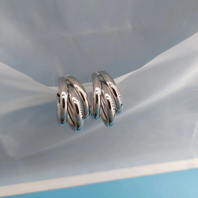 Fashion Simple Metal Three Fashionable Temperament Ear Line