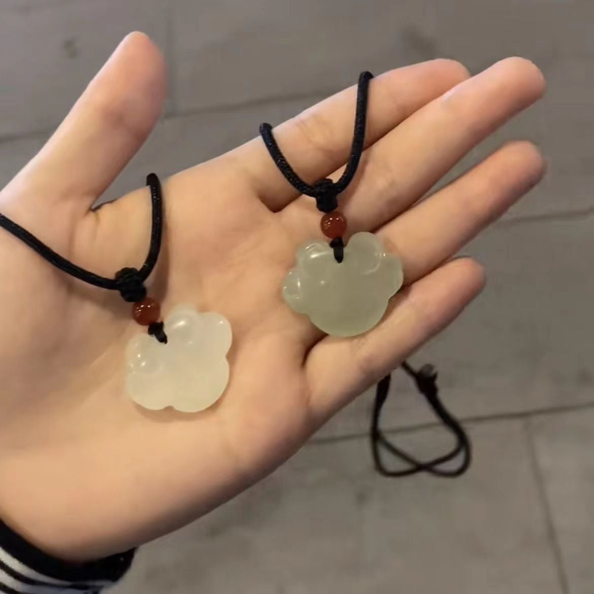 Chinese Style Simple Retro Peace Buckle Female Design Handmade Necklaces