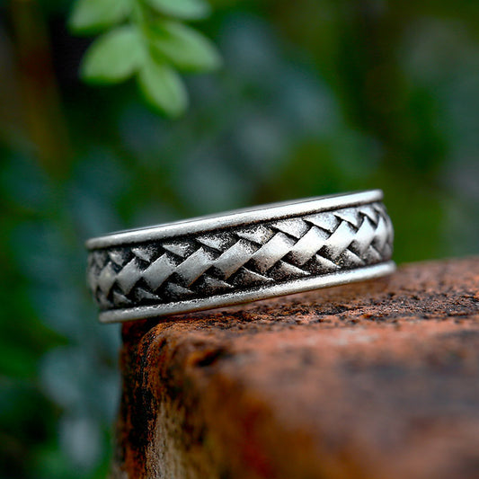 Simple Fashion Stainless Steel Nordic Viking Rings