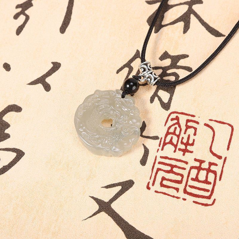 Women's & Men's Dragon Phoenix For Safety Buckle Light Luxury Necklaces