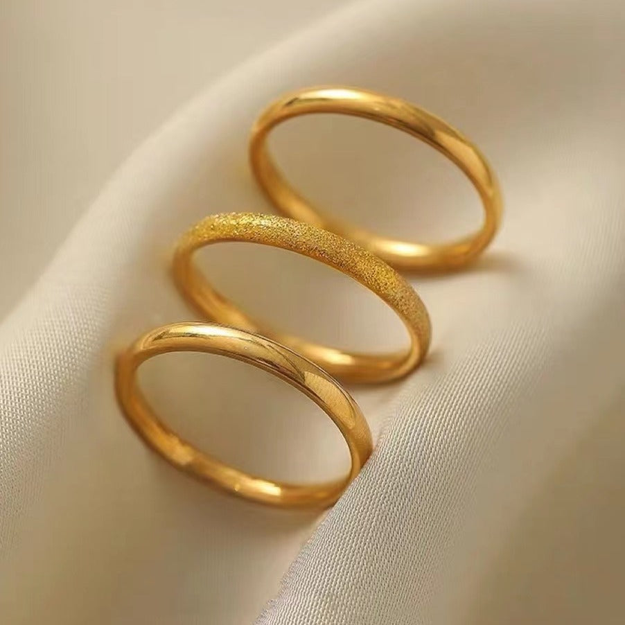 Fashion Personality Trendy Titanium Steel Gold Small Simple Index Finger Bracelets
