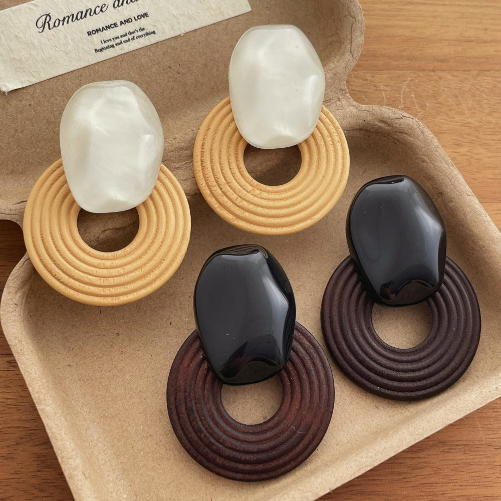 Niche Seaside Vacation Style Irregular Affordable Luxury Fashion High-grade Earrings