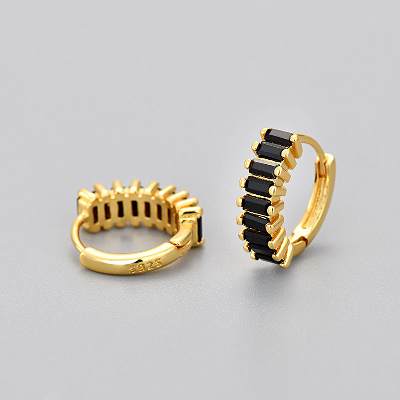 Rectangular Zircon Sweet Bohemian Affordable Luxury Earrings