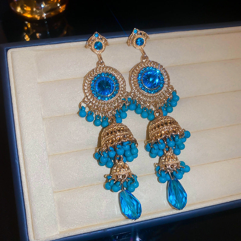 Zircon Butterfly Water Drop Ear Female Rings