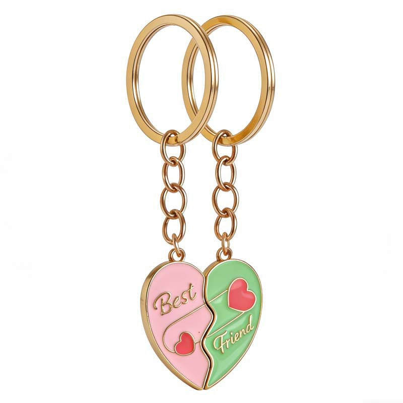 Love Magnetic Good Friend Heart-shaped Three-piece Necklace