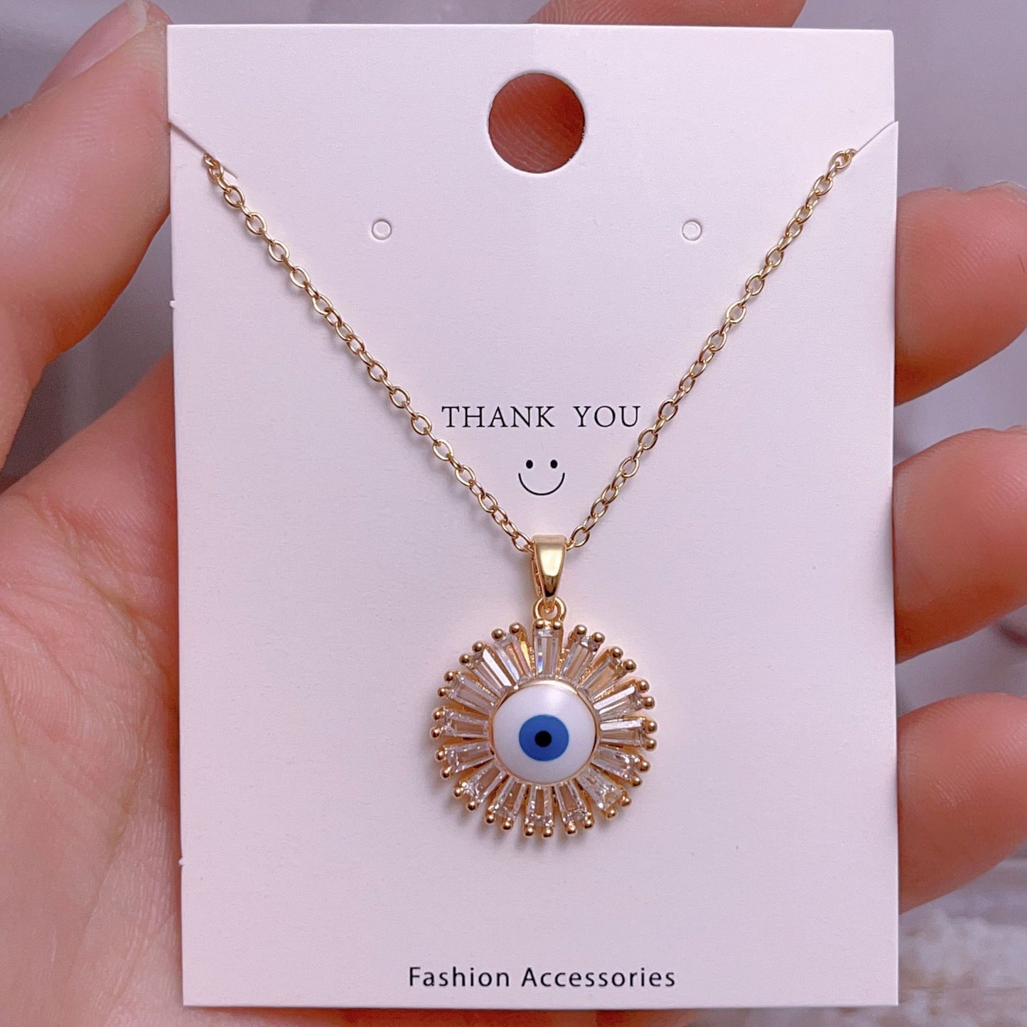 Eye Female Fashion Personality Titanium Steel Clavicle Necklaces