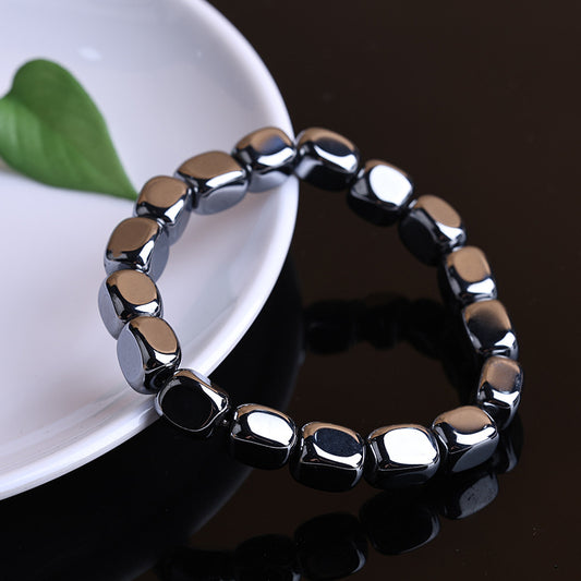 Women's & Men's Terahertz Crystalline Silicon Stone With Shape Bracelets