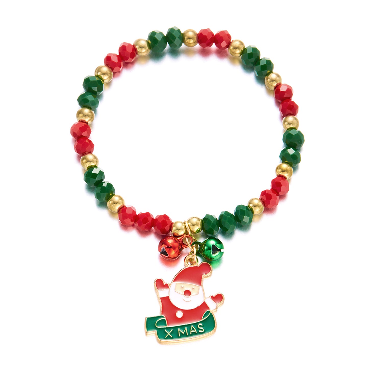 Creative Christmas Design Beaded Ornament Suit Bracelets