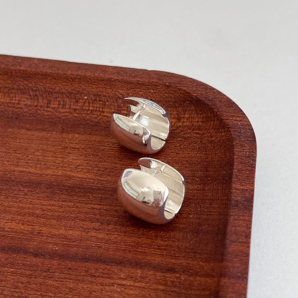 Women's Design Cold Style Commuter Matching Geometric Ellipse Earrings