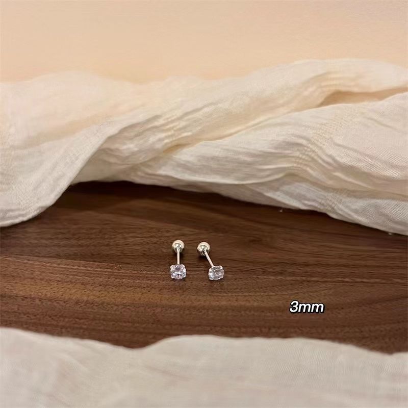 High-grade Screw Ear Bone Niche Design Exquisite Sleeping No Need Rings