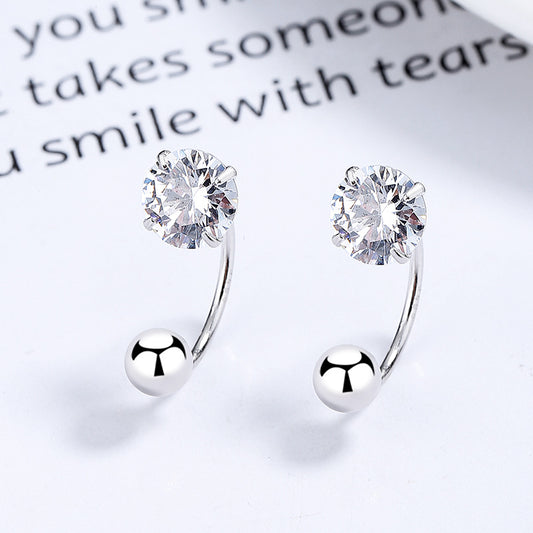 Ear Bone Female Zircon Thread Niche Earrings