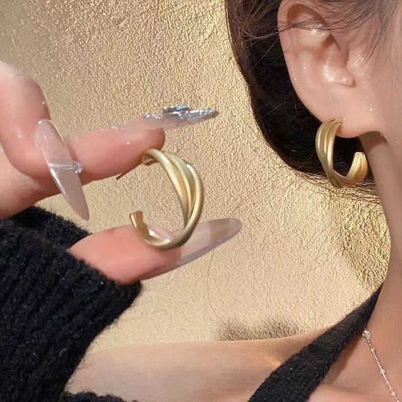 Luxury Pearl Water Drop Niche High Sense Temperament Fashion Earrings