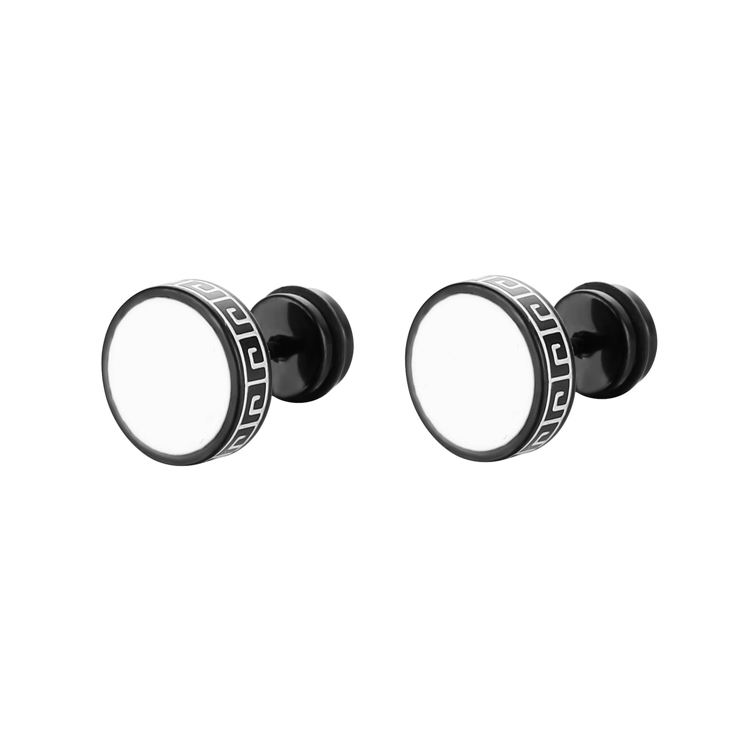 Popular Unisex Titanium Steel Dumbbell Simple Fashion Ear Buckle