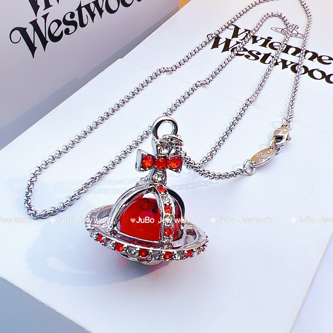 Women's Romantic Queen Mother Planet Three-dimensional Saturn Crystal Sweater Chain Necklaces