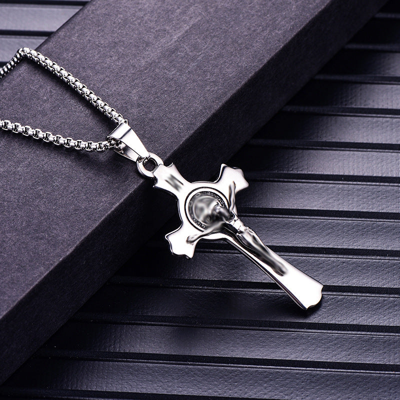 Men's Ornament Stainless Steel Cast Cross Titanium Pendants