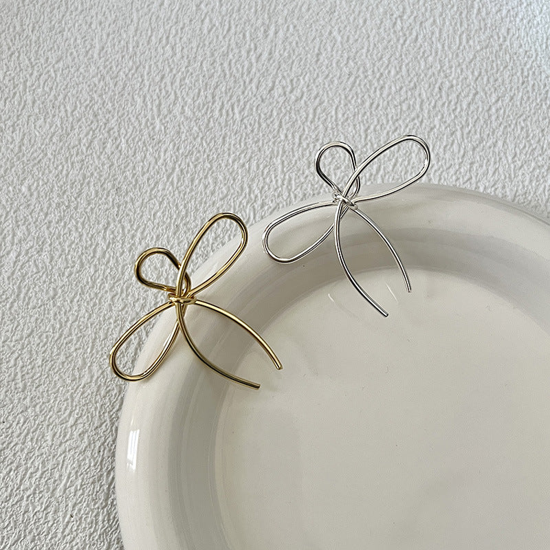 Women's Minimalist Korean Style Simple Graceful Commute Bow Light Luxury Exquisite Rings