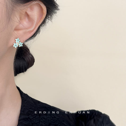 Mambo Green Summer Fresh Sweet Mori Ear Earrings