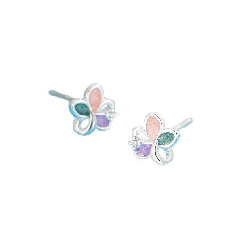 Enamel Color Female Versatile Daily Indie Sweet Cute Niche Rings