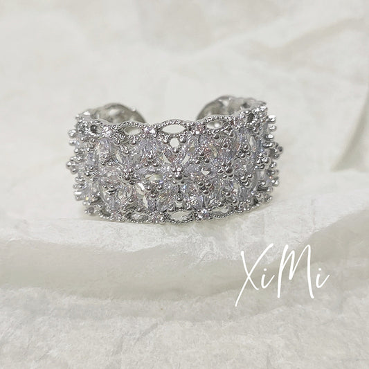 Women's & Men's Light Luxury High-grade Starry Snowflake Switchable Ring
