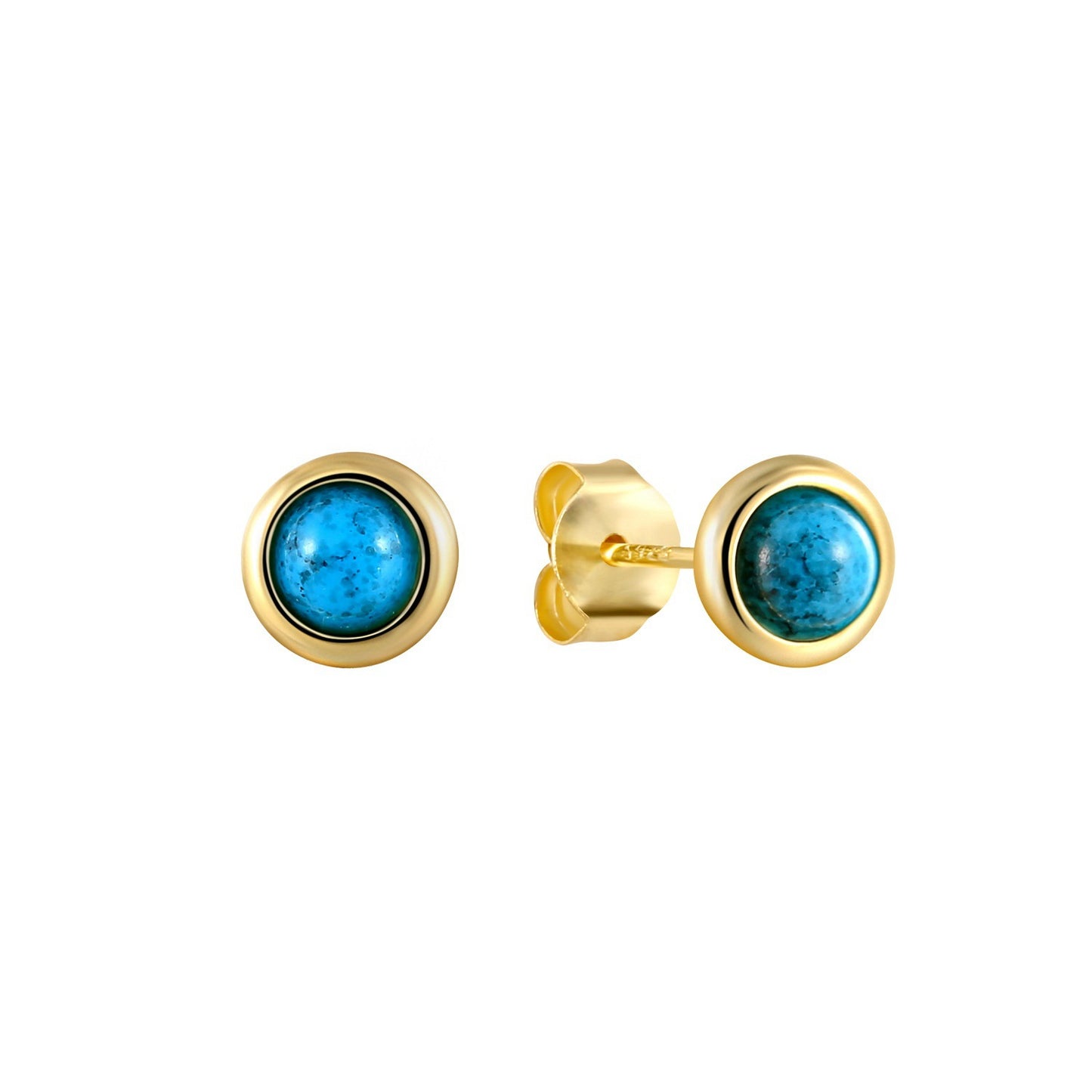 Women's Turquoise Soft Bone Fashionable Simple High-grade Earrings