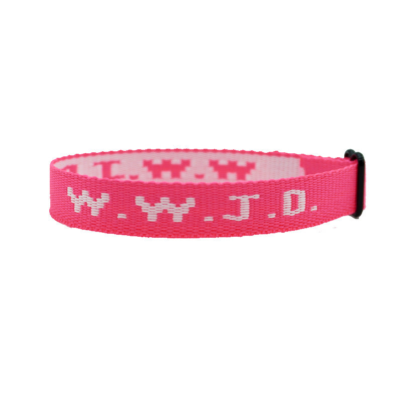 Jacquard Printing Wristband Unisex Wrist Strap For Bracelets