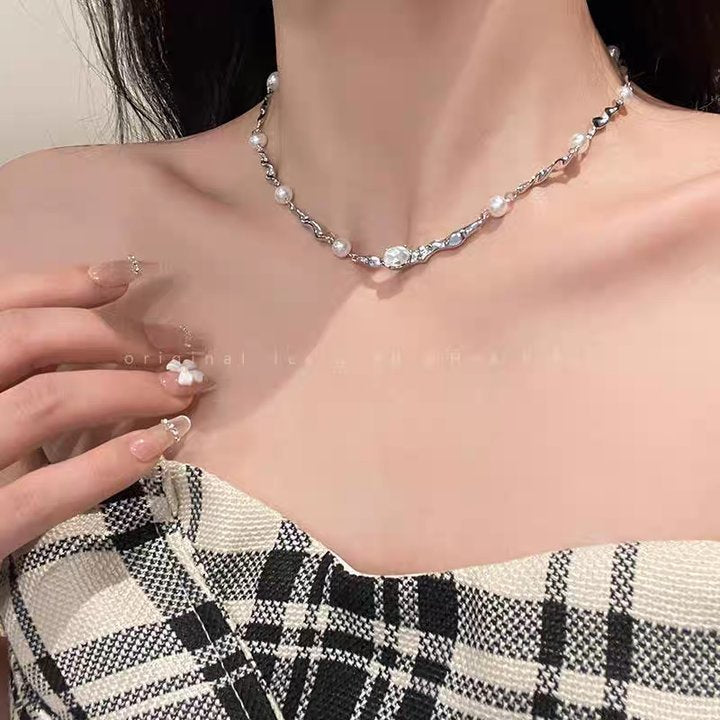 Women's Bow Pearl Tassel For Light Luxury Necklaces