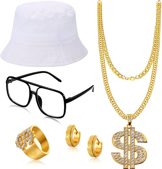 Hop Punk Usd Bucket Hat Black Necklaces