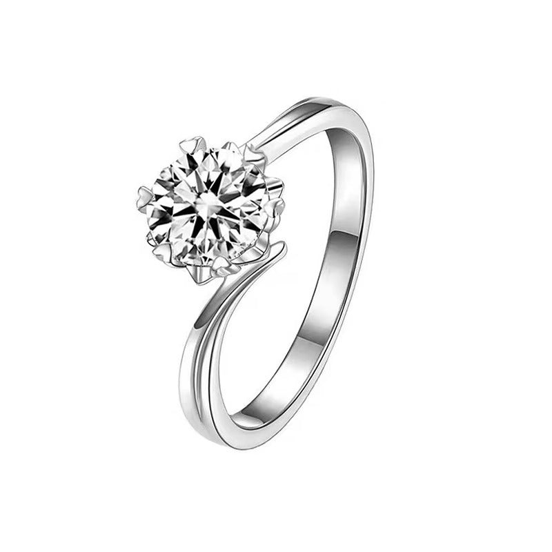 Arm Imitation Moissanite Female Affordable Luxury Fashion Points Rings