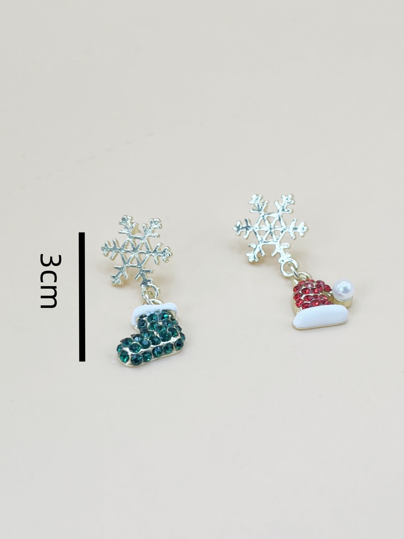 Snowflake Christmas Tree Fashion Trend Holiday Earrings